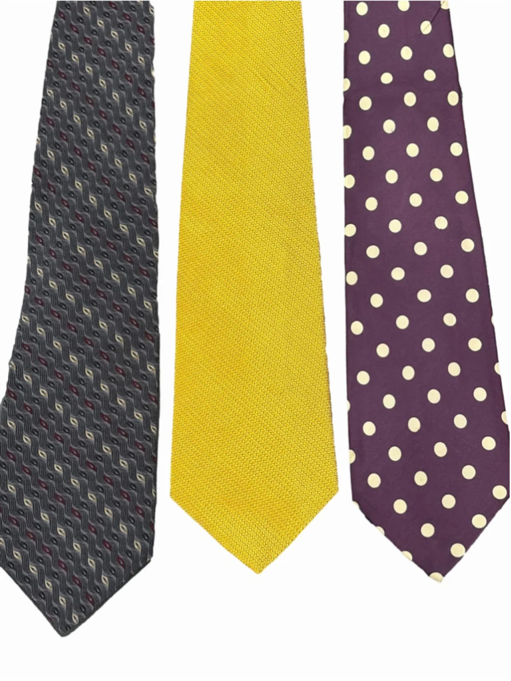 Vintage Men's Silk Tie Lot (5) - Polo Ralph Lauren, Bill Blass, Villa Bugatti